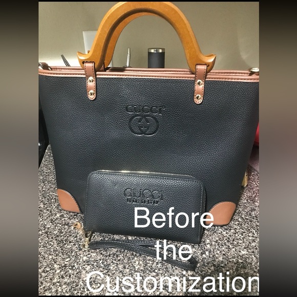 Custom Hand painted Handbag AND Matching Wallet - Picture 7 of 7